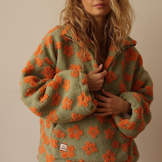 Daisy | Uldjakke med blomster