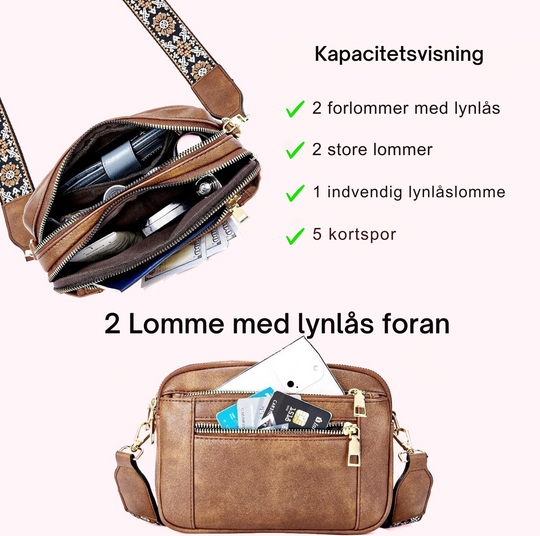 Ida | Fin læder skuldertaske